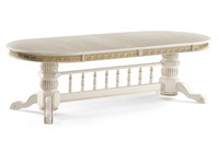 Деревянный стол Кассиль крем / золотая патина 615219-mwdvl