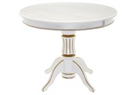 Деревянный стол Павия 100 молочный / золотая патина 615197-mwdvl