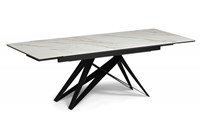 Керамический стол Блэкберн 160(220)х89 белый gilt white / черный 612182-mwdvl