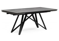 Керамический стол Вилсон 160(220)х89 серый мрамор larka grey / черный 612183-mwdvl