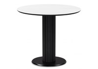 Керамический стол Кэмерон 90х90 белый мрамор snow white / черный 612157-mwdvl