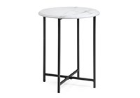 Журнальный столик Грейс мрамор белый / черный 516567-mwdvl