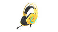 Dareu Гарнитура игровая проводная Dareu EH732 Yellow (желтый), подключение USB, подсветка RGB EH732 Yellow-mrv