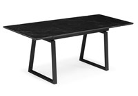 Керамический стол Джек 140(200)х80 черный мрамор shakespeare black / черный 612900-mwdvl