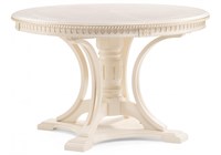 Деревянный стол Нозеан круглый бежевый / золото 615231-mwdvl