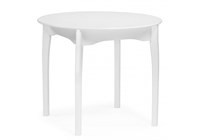 Деревянный стол Распи круглый 90(120)х90х76 белый 615269-mwdvl