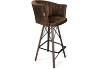 Барный стул Sheffilton SHT-ST42-1/S80 кофейный трюфель / темный орех / черный 590483-mwdvl