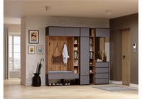 Модульная прихожая Роут венге / графит софт комплектация 3 596590-mwdvl