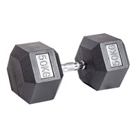 Гантель гексагональная обрезиненная PROFI-FIT 50 кг арт-2tiopcj6bx8z-tmzspr