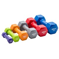 Гантель в виниловой оболочке, шестигранник PROFI-FIT 0,5 кг, фиолетовая арт-akglnypswvqr-tmzspr