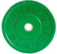 Диск для штанги каучуковый, цветной D51 мм PROFI-FIT 10 кг арт-wodrb63c9z8f-tmzspr