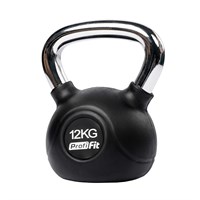 Гиря обрезиненная с хромированной ручкой PROFI-FIT 12 кг арт-0xosedn5pd5q-tmzspr