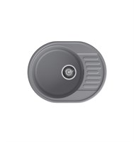 Мойка кухонная кварцевая LEX Orta 620 Deep Grey spLEXRULE000168