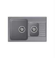 Мойка кухонная кварцевая LEX St.Moritz 740 Deep Grey spLEXRULE000169