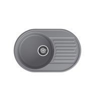 Мойка кухонная кварцевая LEX Como 740 Deep Grey spLEXRULE000164