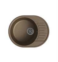Мойка кухонная кварцевая LEX Orta 620 Chocolate spLEXRULE000027