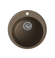 Мойка кухонная кварцевая LEX Lugano 480 Chocolate spLEXRULE000003