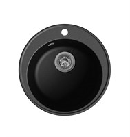 Мойка кухонная кварцевая LEX Lugano 480 Black spLEXRULE000002