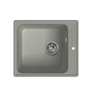 Мойка кухонная кварцевая LEX Balaton 420 Space Gray spLEXRULE000036