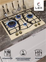 Варочная панель газовая LEX GVE 643С IV spLEXCHAO000216