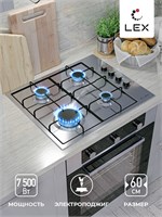 Варочная панель газовая LEX GVS 644-1 IX spLEXCHAO000174