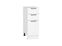 Шкаф нижний с 3-мя ящиками Флэт Дуб Вотан, Wotan Oak 2S, 800 577147224