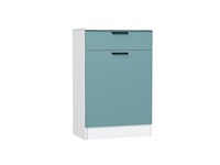 Тумба Стиль ТБ-601 с ящиком Белый, Grey-green In 2S, каркас ЛДСП  Белый, фасад ЛДСП  Grey-green In 2S,  907*600*380 sppr5VVTtoAR63264