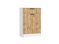 Тумба Стиль ТБ-601 с ящиком Белый, Wotan Oak 2S, каркас ЛДСП  Белый, фасад ЛДСП  Wotan Oak 2S,  907*600*380 sppr5VVTtoAR63090