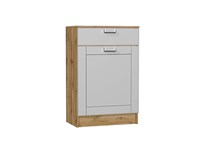 Тумба Стиль ТБ-601 с ящиком Дуб Вотан, Grey Silk, Лофт, каркас ЛДСП  Дуб Вотан, фасад МДФ  Grey Silk,  907*600*380 sppr5VVTtoAR74501