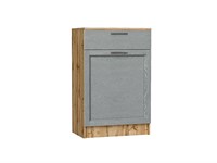 Тумба Стиль ТБ-601 с ящиком Дуб Вотан, Grey Softwood, каркас ЛДСП  Дуб Вотан, фасад МДФ  Grey Softwood,  907*600*380 sppr5VVTtoAR65663
