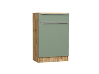 Тумба Стиль ТБ-601 с ящиком Дуб Вотан, Silky Mint, каркас ЛДСП  Дуб Вотан, фасад МДФ  Silky Mint,  907*600*380 sppr5VVTtoAR63094