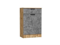 Тумба Стиль ТБ-601 с ящиком Дуб Вотан, Temple Stone 2S, каркас ЛДСП  Дуб Вотан, фасад ЛДСП  Temple Stone 2S,  907*600*380 sppr5VVTtoAR63096