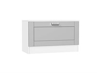 Тумба Стиль ТБ-800 Белый, Grey Silk, Лофт, каркас ЛДСП  Белый, фасад МДФ  Grey Silk,  475*800*380 sppr5VVTtoAR74503