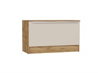 Тумба Стиль ТБ-800 Дуб Вотан, Cream Silk, Фьюжн, каркас ЛДСП  Дуб Вотан, фасад МДФ  Cream Silk,  475*800*380 sppr5VVTtoAR74483