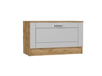Тумба Стиль ТБ-800 Дуб Вотан, Grey Silk, Лофт, каркас ЛДСП  Дуб Вотан, фасад МДФ  Grey Silk,  475*800*380 sppr5VVTtoAR74505