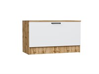 Тумба Стиль ТБ-800 Дуб Вотан, White In 2S, каркас ЛДСП  Дуб Вотан, фасад ЛДСП  White In 2S,  475*800*380 sppr5VVTtoAR63074