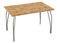 Стол обеденный прямоугольный TLC-1.2 (ОС-11), столешница ЛДСП  Wotan Oak 2S, каркас Сталь  Aluminum Gloss,  742*1200*750 sppr5VVTtoAR72086