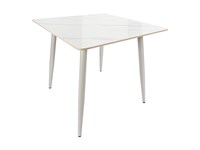 Стол Uni-Form-S.2B, столешница Каменная плита  White Gloss, каркас Сталь  SGrey,  727*800*800 sppr5VVTtoAR68684