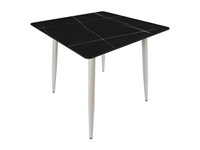 Стол Uni-Form-S.2B, столешница Каменная плита  Black Matt, каркас Сталь  SGrey,  727*800*800 sppr5VVTtoAR68687