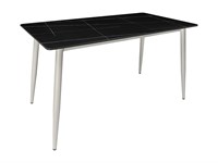 Стол Uni-Form-S2.2B, столешница Каменная плита  Black Matt, каркас Сталь  SGrey,  727*1300*700 sppr5VVTtoAR68695