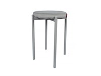 Табурет Hit-Up, сидение Велюр  Light Grey V237, каркас Сталь  SGrey,  510*390*390 sppr5VVTtoAR093-6481 (67288)
