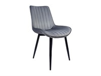 Стул Jet-Set, сидение Велюр  Dark Grey V240, каркас Сталь  SBlack,  860*535*640 sppr5VVTtoAR093-6500 (67307)