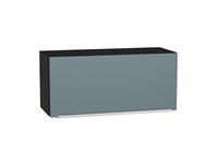 Кухонный  Шкаф верхний горизонтальный Фьюжн Graphite, Silky Blue, 360, 800, каркас ЛДСП  Graphite, фасад МДФ  Silky Blue,  358*800*320 sppr5VVTtoAR51929