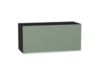 Кухонный  Шкаф верхний горизонтальный Фьюжн Graphite, Silky Mint, 360, 800, каркас ЛДСП  Graphite, фасад МДФ  Silky Mint,  358*800*320 sppr5VVTtoAR51925