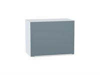 Кухонный  Шкаф верхний горизонтальный Фьюжн Белый, Silky Blue, 460, 600, каркас ЛДСП  Белый, фасад МДФ  Silky Blue,  460*600*318 sppr5VVTtoAR57200