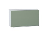 Кухонный  Шкаф верхний горизонтальный Фьюжн Белый, Silky Mint, 460, 800, каркас ЛДСП  Белый, фасад МДФ  Silky Mint,  460*800*318 sppr5VVTtoAR57198