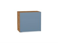 Кухонный  Шкаф верхний горизонтальный Фьюжн Дуб Вотан, Silky Blue, 460, 500, каркас ЛДСП  Дуб Вотан, фасад МДФ  Silky Blue,  460*500*318 sppr5VVTtoAR60663