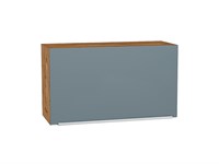 Кухонный  Шкаф верхний горизонтальный Фьюжн Дуб Вотан, Silky Blue, 460, 800, каркас ЛДСП  Дуб Вотан, фасад МДФ  Silky Blue,  460*800*318 sppr5VVTtoAR60665