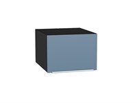 Кухонный  Шкаф верхний горизонтальный глубокий Фьюжн Graphite, Silky Blue, 500, каркас ЛДСП  Graphite, фасад МДФ  Silky Blue,  358*500*576 sppr5VVTtoAR51855