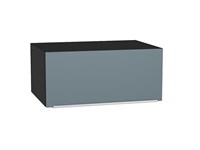 Кухонный  Шкаф верхний горизонтальный глубокий Фьюжн Graphite, Silky Blue, 800, каркас ЛДСП  Graphite, фасад МДФ  Silky Blue,  358*800*576 sppr5VVTtoAR51871